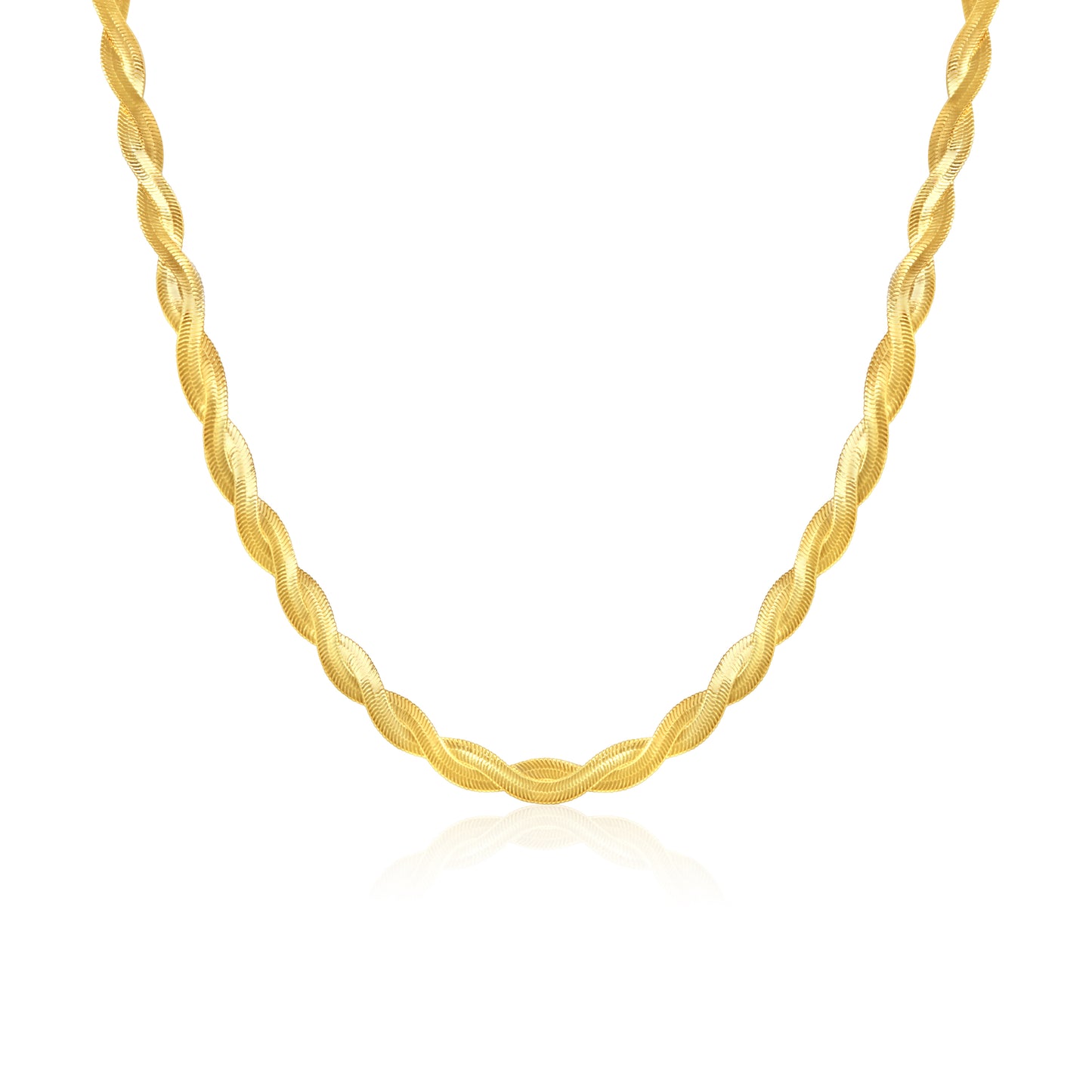Braided Herringbone Necklace