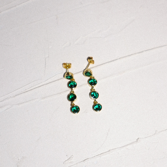 Green Duster Earrings