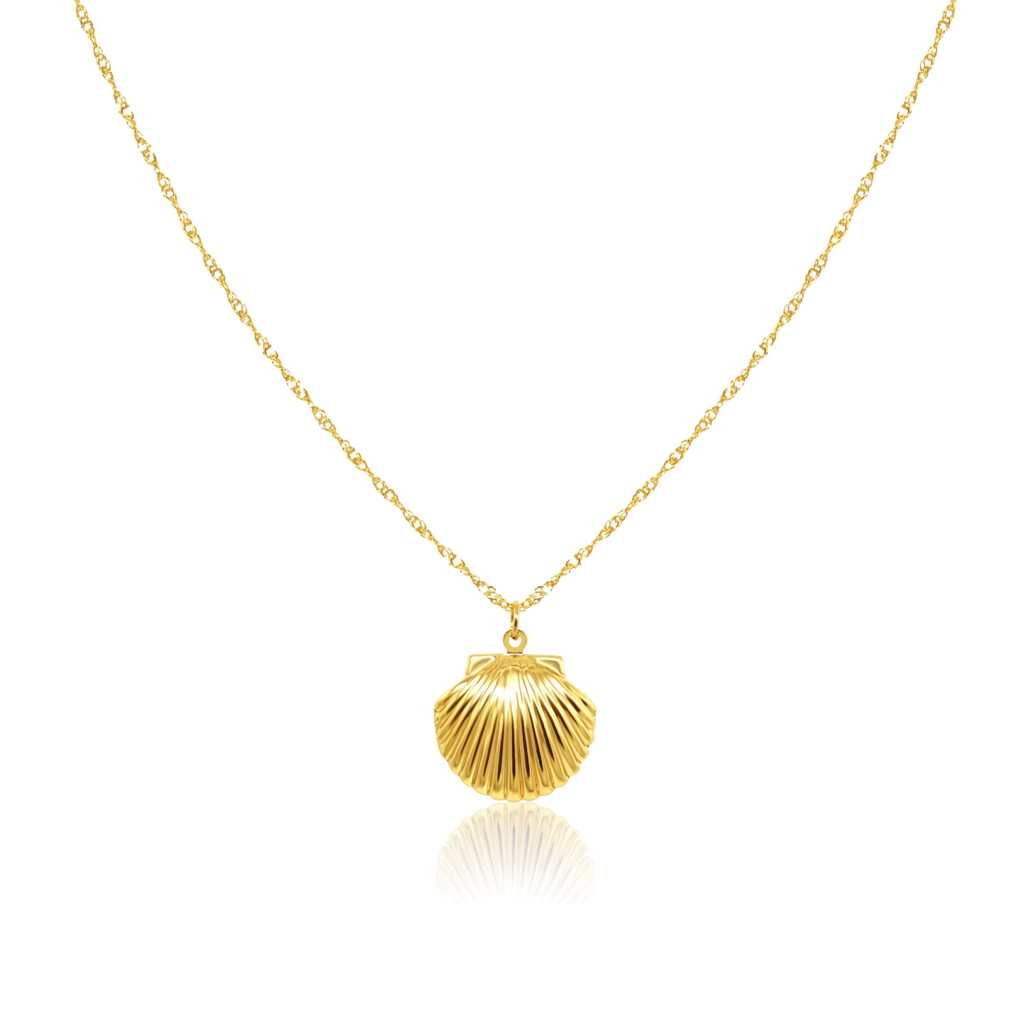 Shell Locket Necklace